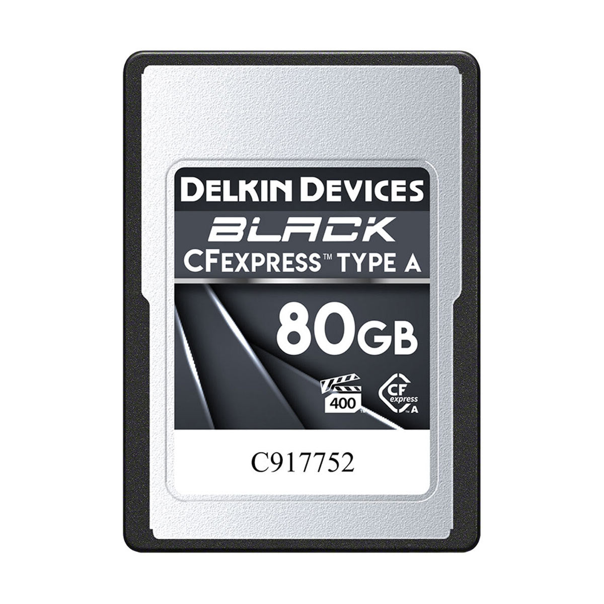 Delkin BLACK 80GB CFexpress Type A Memory Card (VPG 400) - High-Speed Performance for Professional Photography & 4K Video Recording