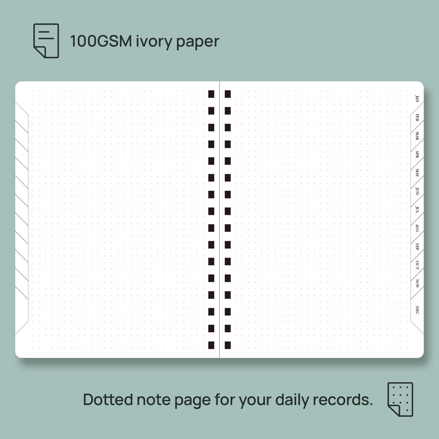 POPRUN 2024-2025 Monthly Planner - 18 Month Spiral Bound Calendar (July 2024-December 2025) - 6.25