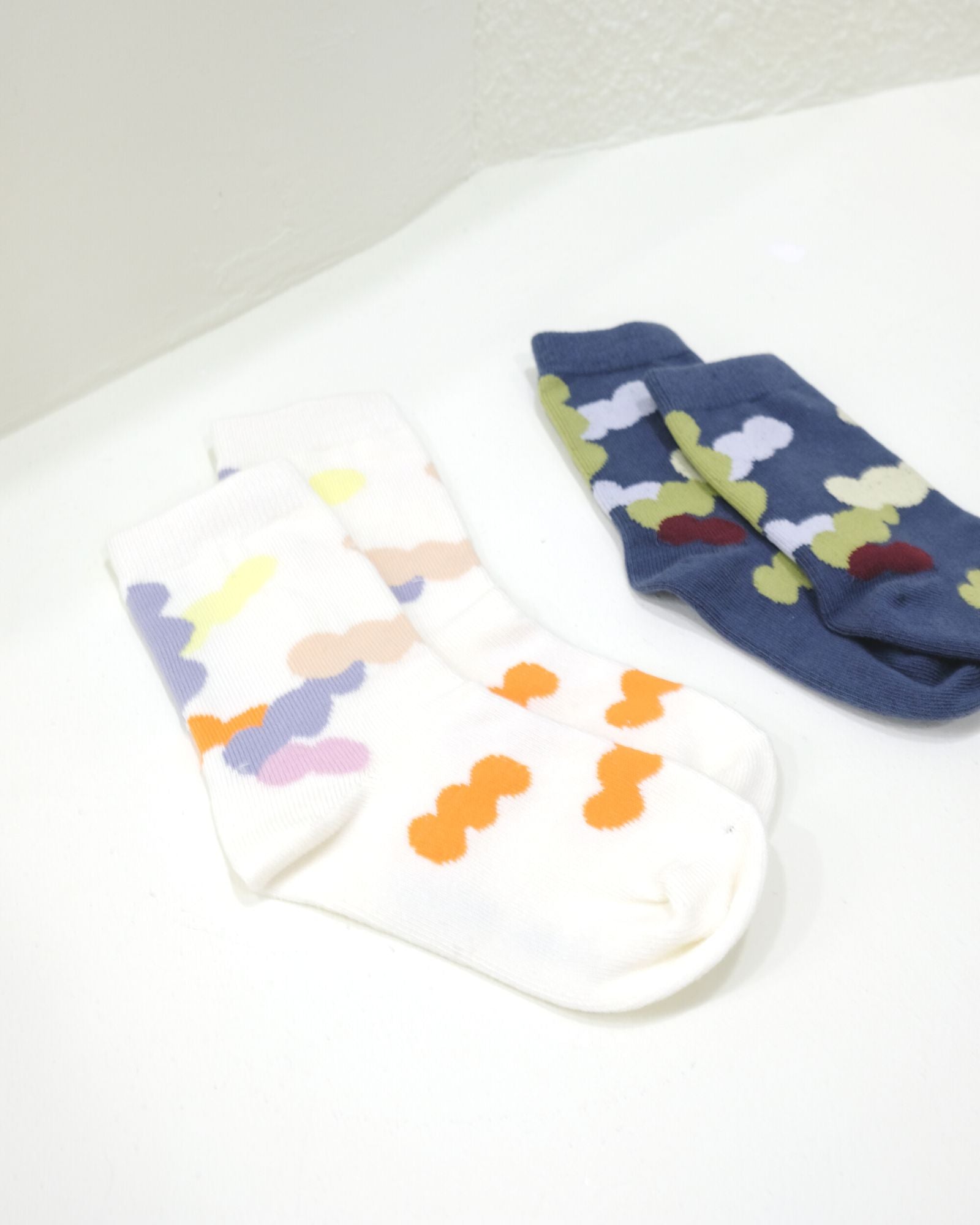 Cozy White Balloon Knitted Socks for Women & Men - Winter Warm Fuzzy Socks for Home, Office & Gifts
