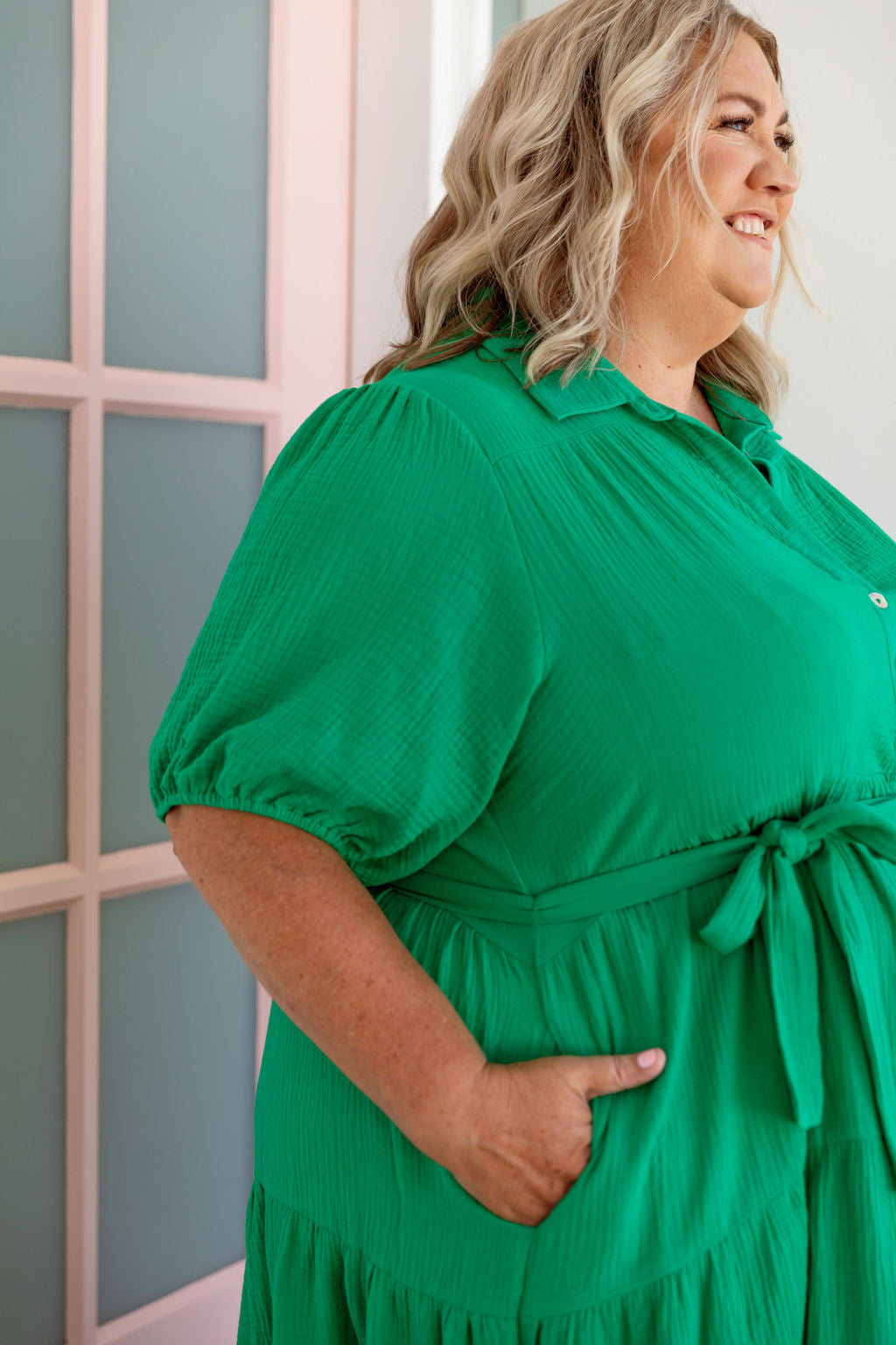 Stylish Mali Midi Dress in Green - Perfect for Summer Outfits, Casual Wear & Special Occasions