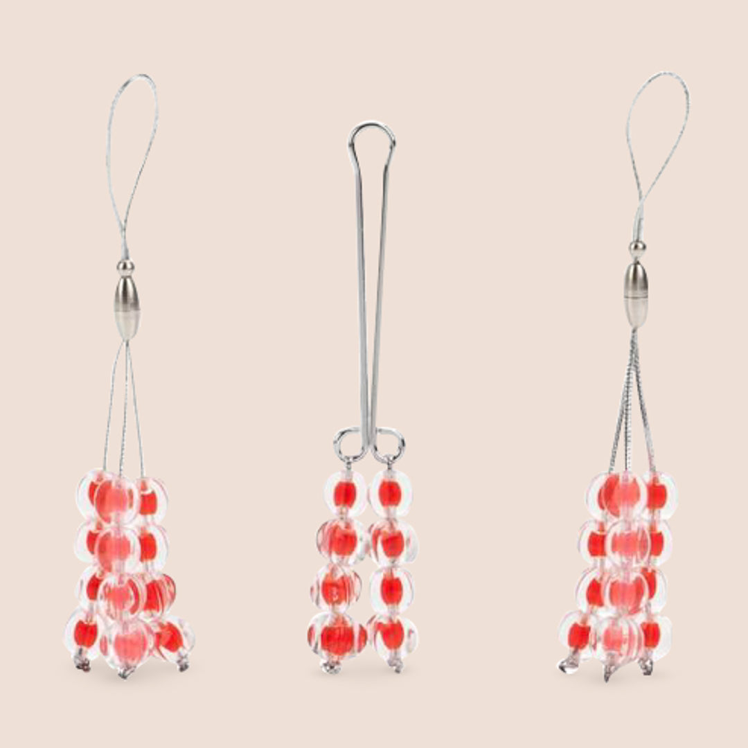 Ruby Nipple and Clitoral Jewelry | Non-Piercing Body Jewelry for Sensual Wear & Intimate Occasions
