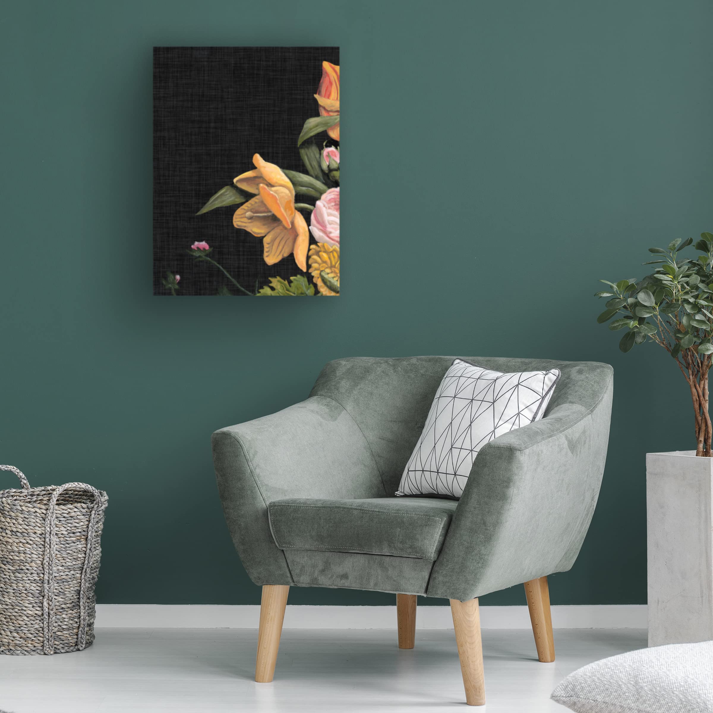 Naomi McCavitt Baroque Grid I Canvas Art Print - Modern Abstract Wall Decor for Living Room, Bedroom & Office - Premium Trademark Fine Art Collection