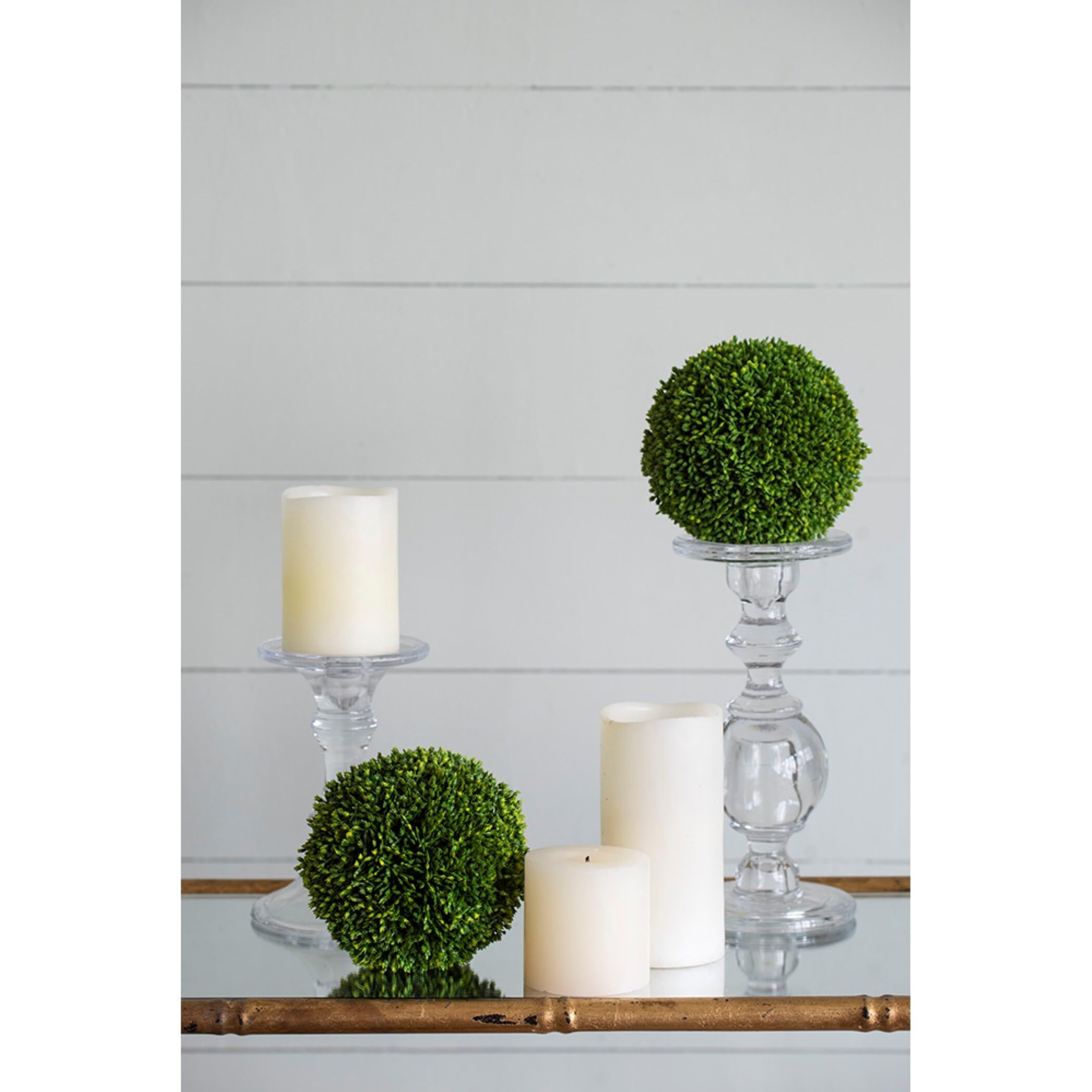 A&B Home Clear Glass Large Stick Candle Holder - Elegant Centerpiece for Dining Table, Wedding Decor, and Romantic Ambiance