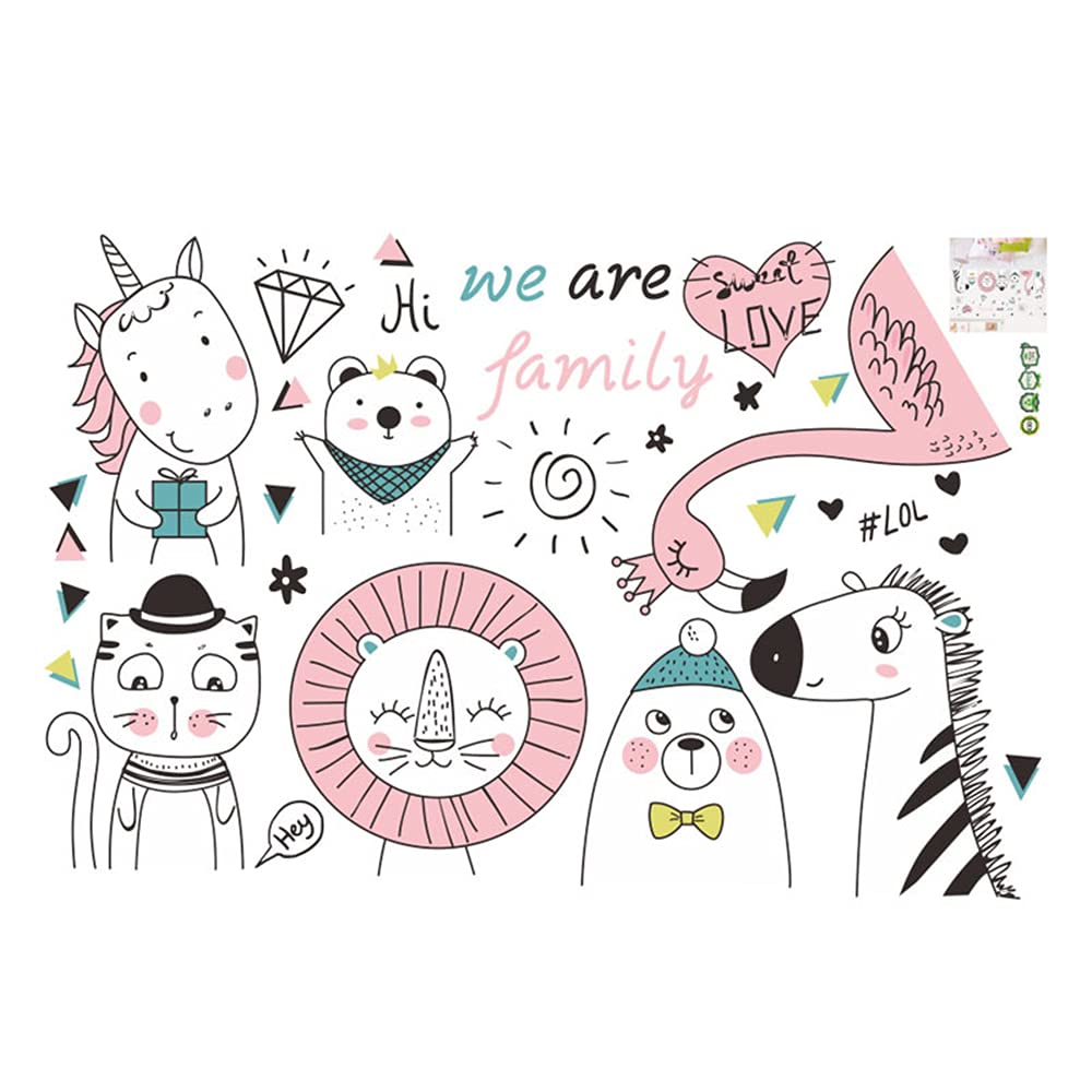 Kids & Pet Wall Stickers - Removable Decorative Vinyl Wall Decals for Nursery, Living Room & Bedroom - Fun Home Decor for Children's Rooms & Pet Spaces