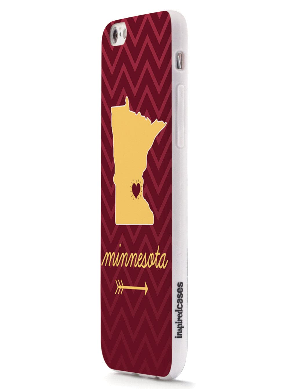 3D Textured iPhone 15 Pro Max Case with Rubber Bumper - Protective Cover for Apple iPhone 15 Pro Max - Minnesota Chevron Pattern Design - Perfect for Everyday Use, Travel & Outdoor Activities
