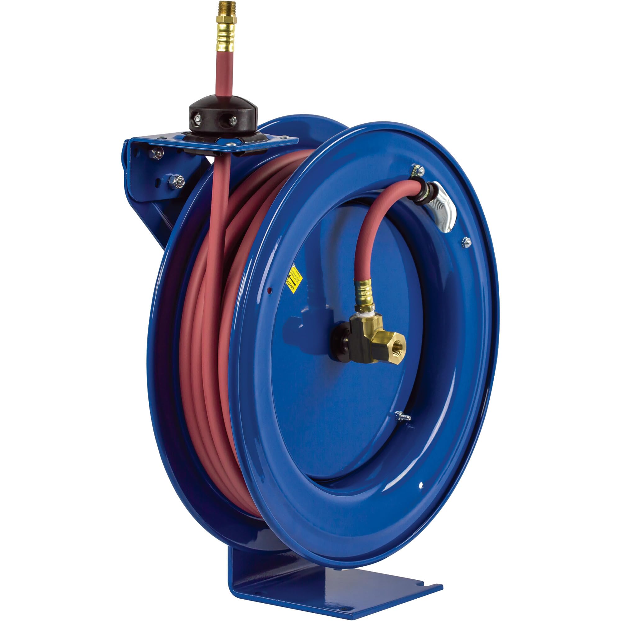 Best Spring Rewind Hose Reel - Heavy Duty Retractable Garden Hose Reel with Wall Mount - Perfect for Lawn Care, Car Washing & Outdoor Watering