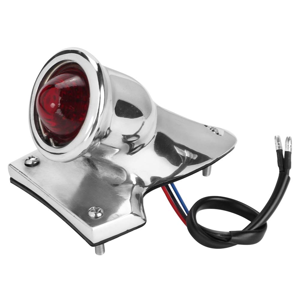 Motorcycle LED Taillight - Retro Style Brake Stop Lamp with License Plate Light for Harley, Honda, Yamaha - Perfect for Night Riding & Custom Bike Builds