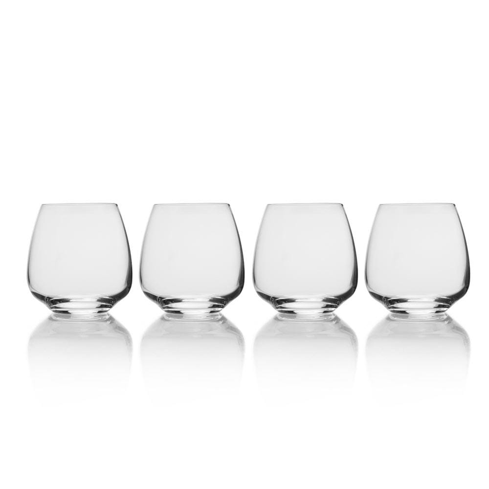 Premium Set of 4 Double Old Fashioned Whiskey Glasses - Heavy Base Cocktail Glasses for Bourbon, Scotch & Whiskey - Perfect for Home Bars, Parties & Gifts
