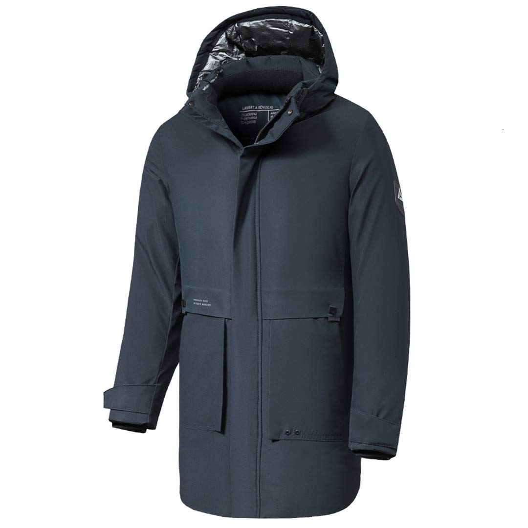 Men's Waterproof Winter Parka Coat with Hood - Thick Warm Long Jacket for Cold Weather - Outdoor Hiking, Snowboarding & Daily Wear