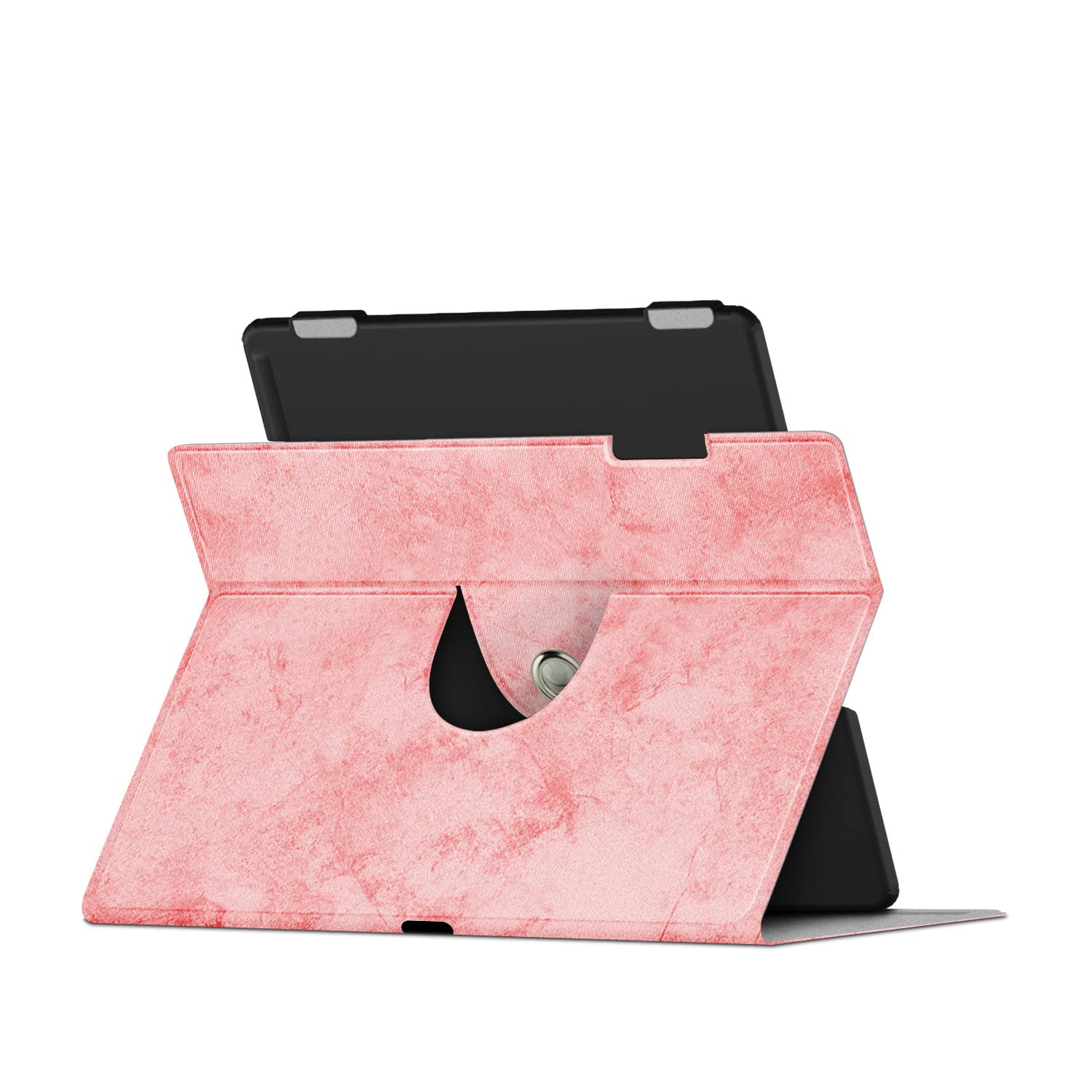 Enoxboo Protective Case with Pen Holder for Kindle Scribe 2022 - Foldable Stand Cover with 360° Rotation & Auto Wake/Sleep - Perfect for Reading, Note-Taking & Travel