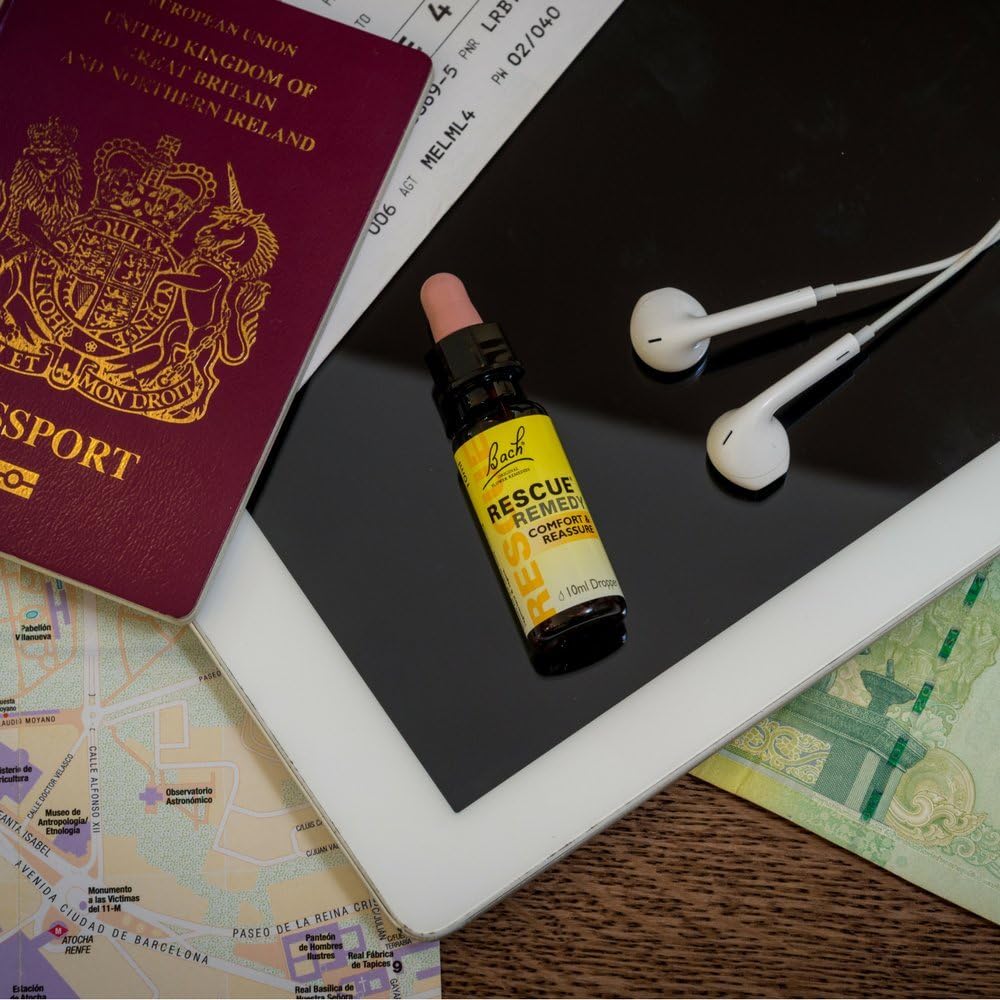 Bach Rescue Remedy Natural Stress Relief Drops - 10ml Herbal Flower Essence for Anxiety & Emotional Balance - Perfect for Travel, Work & Daily Stress Management