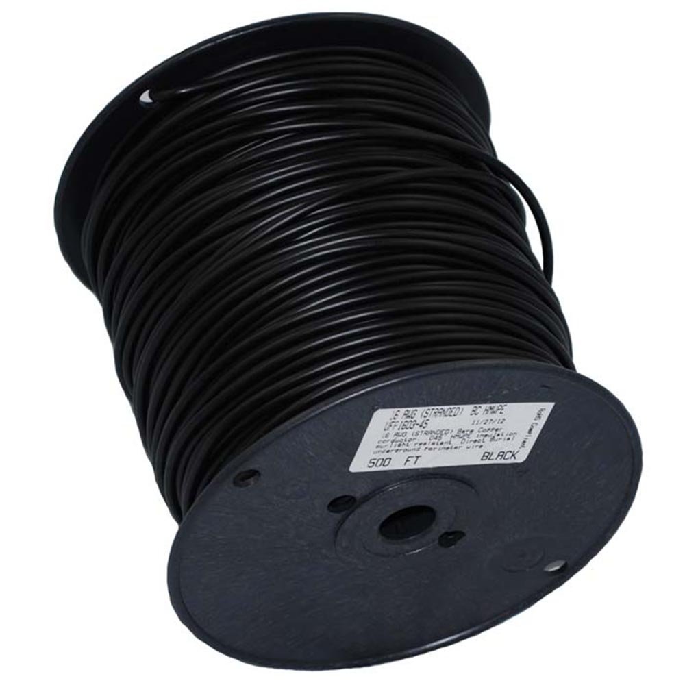 Boundary Kit - 500' 16 Gauge Solid Core Wire with 50 Flags & 2 Splices for Property Marking, Fence Installation, and Land Surveying