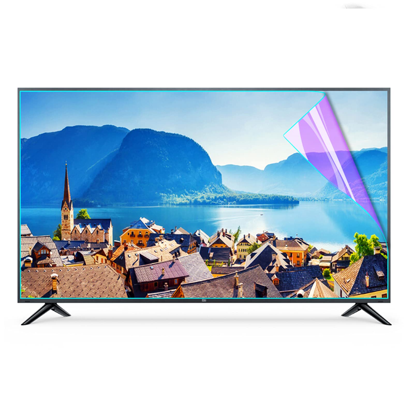 Anti-Glare TV Screen Protector for 32-75 Inch TVs - Matte Film Reduces Eye Strain, Blocks 98% Blue Light & Eliminates Reflections for LCD, LED, OLED & QLED 4K HDTV (65