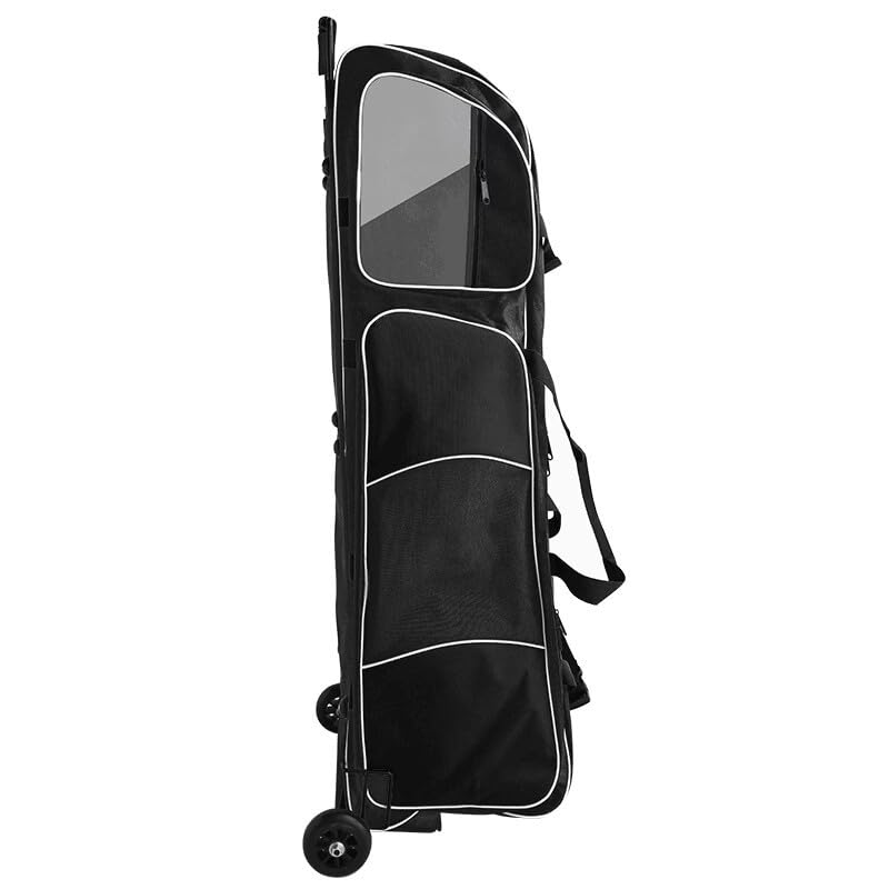 TBQATNTS Fencing Sword Bag - Waterproof Oxford Fabric Equipment Roller Storage with Oversize Wheels for Epee, Saber & Foil | Perfect for Fencing Suit, Mask & Gear Transport to Practice & Competitions