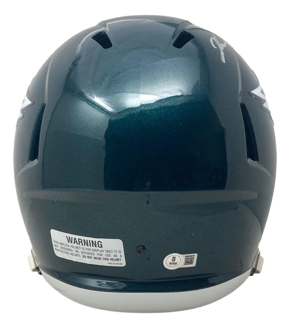 Jalen Carter Autographed Philadelphia Eagles Full Size Replica Speed Helmet - Official NFL Collectible for Fans, Sports Memorabilia, Home & Office Display, Game Room Decor, and Eagles Merchandise Collection