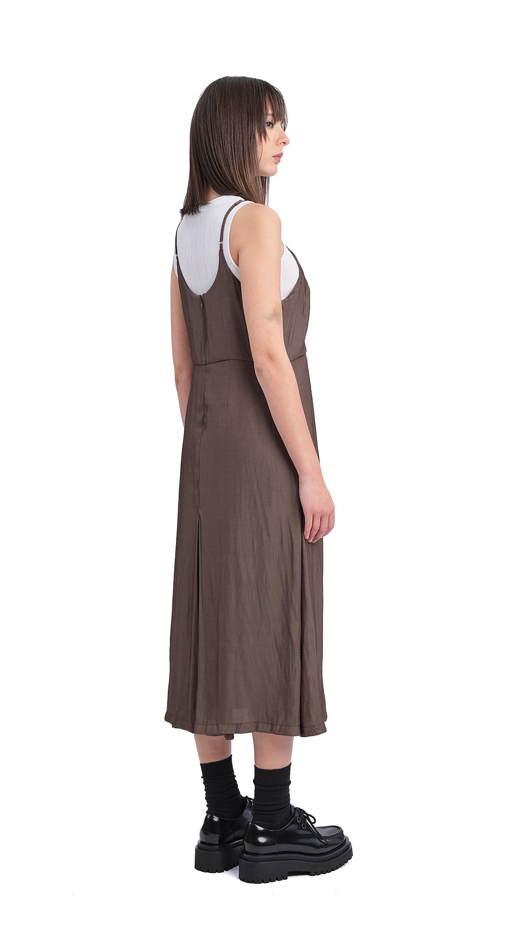 Elegant Silky Maxi Dress for Women - Flowy Long Summer Dress with Side Slits - Perfect for Beach, Party, and Evening Occasions