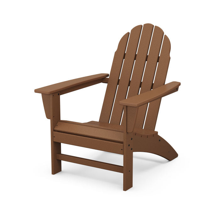 POLYWOOD Vineyard Adirondack Chair - All-Weather Outdoor Furniture for Patio, Garden & Poolside Relaxation | Durable Recycled Plastic Material