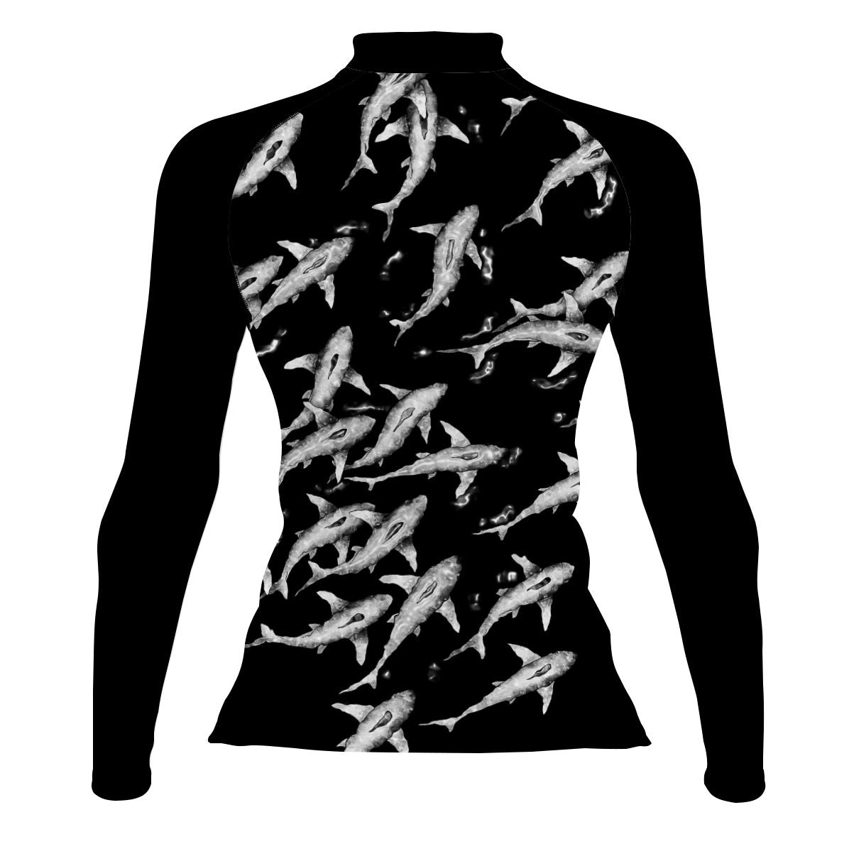 Shark Shiver Women's UPF 50+ Long Sleeve Rash Guard for Surfing, Swimming & Sun Protection - Quick Dry UV Shirt for Beach, Pool & Water Sports