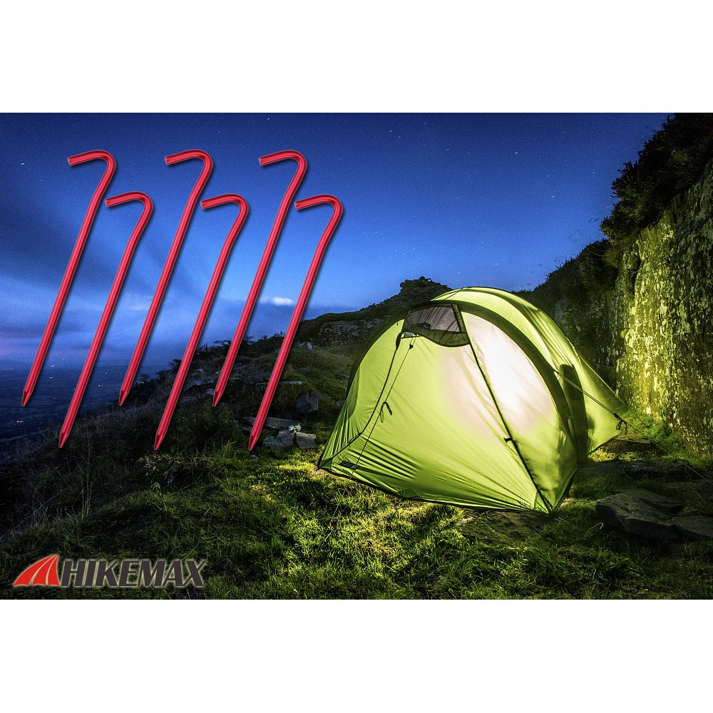 7075 Aluminum Tent Stakes 20 Pack - Ultralight 7