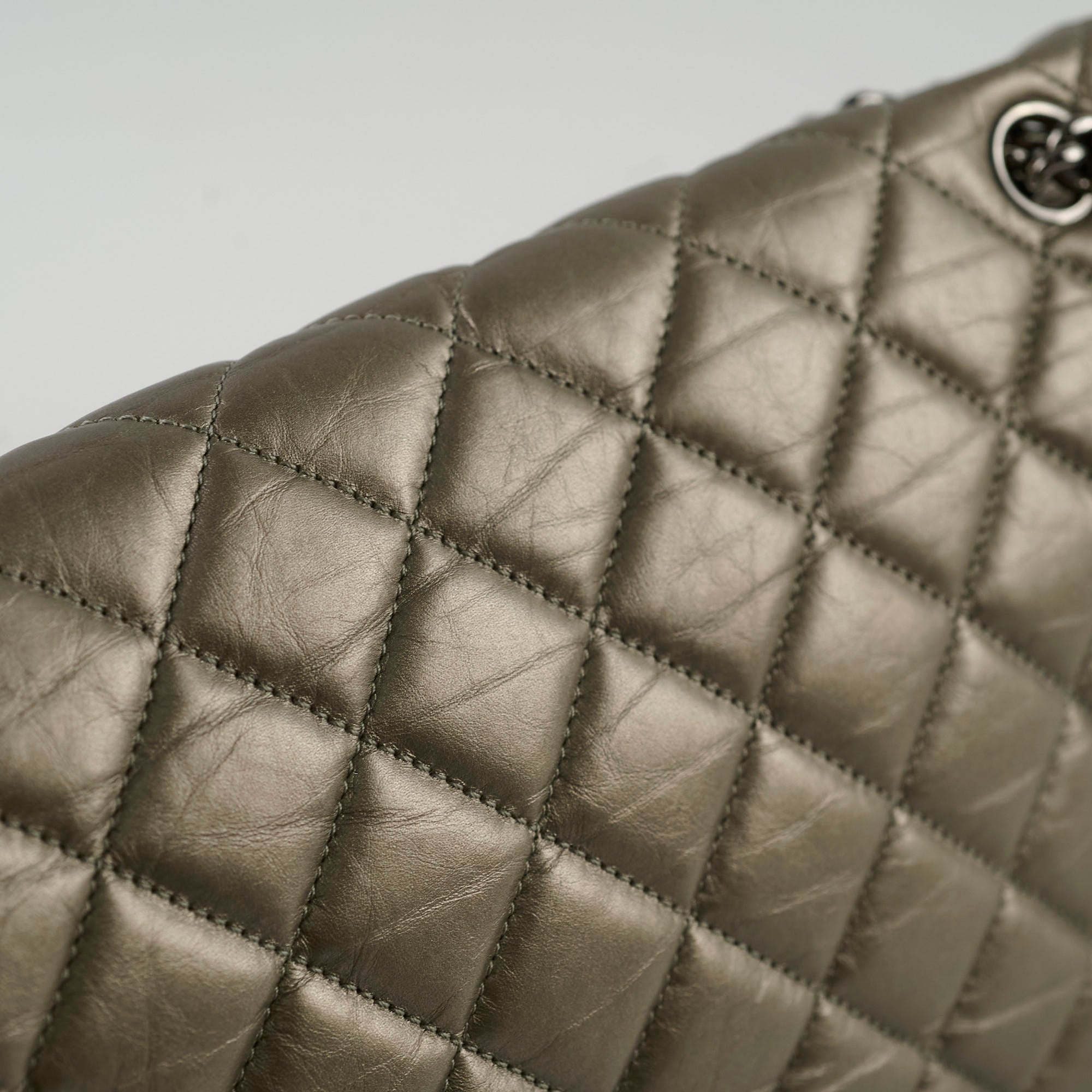 Chanel Metallic Bronze & Gold Seasonal Flap Bag - Luxury Designer Handbag for Women, Perfect for Evening Parties & Special Occasions