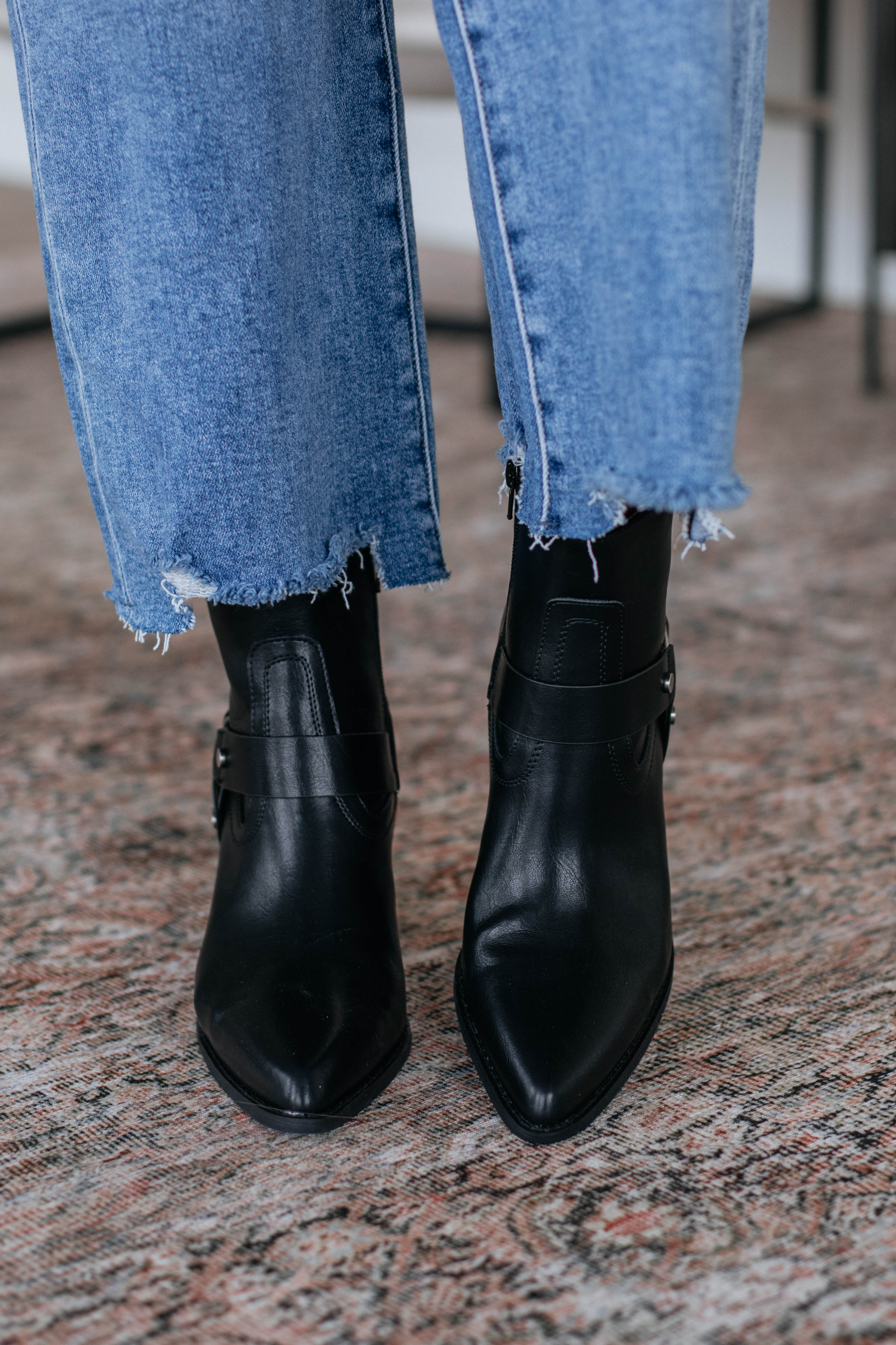 Here For A Good Time Black Boots - Stylish & Comfortable Women's Ankle Boots for Casual Outings & Night Out