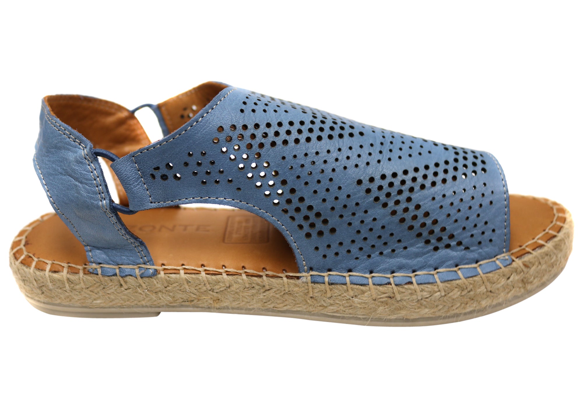 Orizonte Katrina Women's European Leather Comfort Espadrille Sandals - Stylish & Comfortable Summer Shoes for Beach, Vacation & Casual Outings