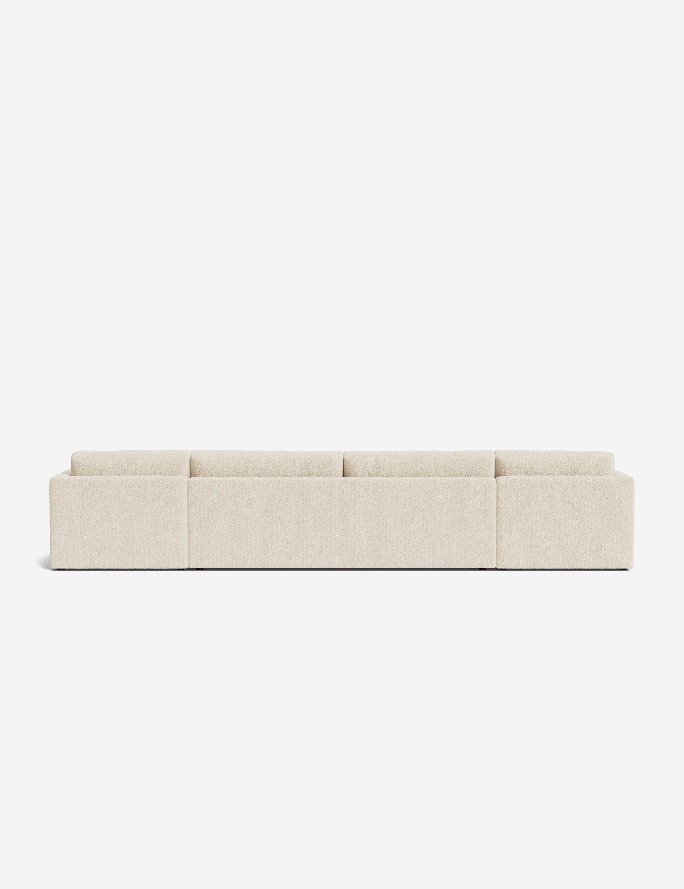Durham U-Shaped Sectional Sofa - Modern L-Shaped Couch for Living Room, Family Room & Home Theater | Comfortable Fabric Sofa Set with Reversible Chaise
