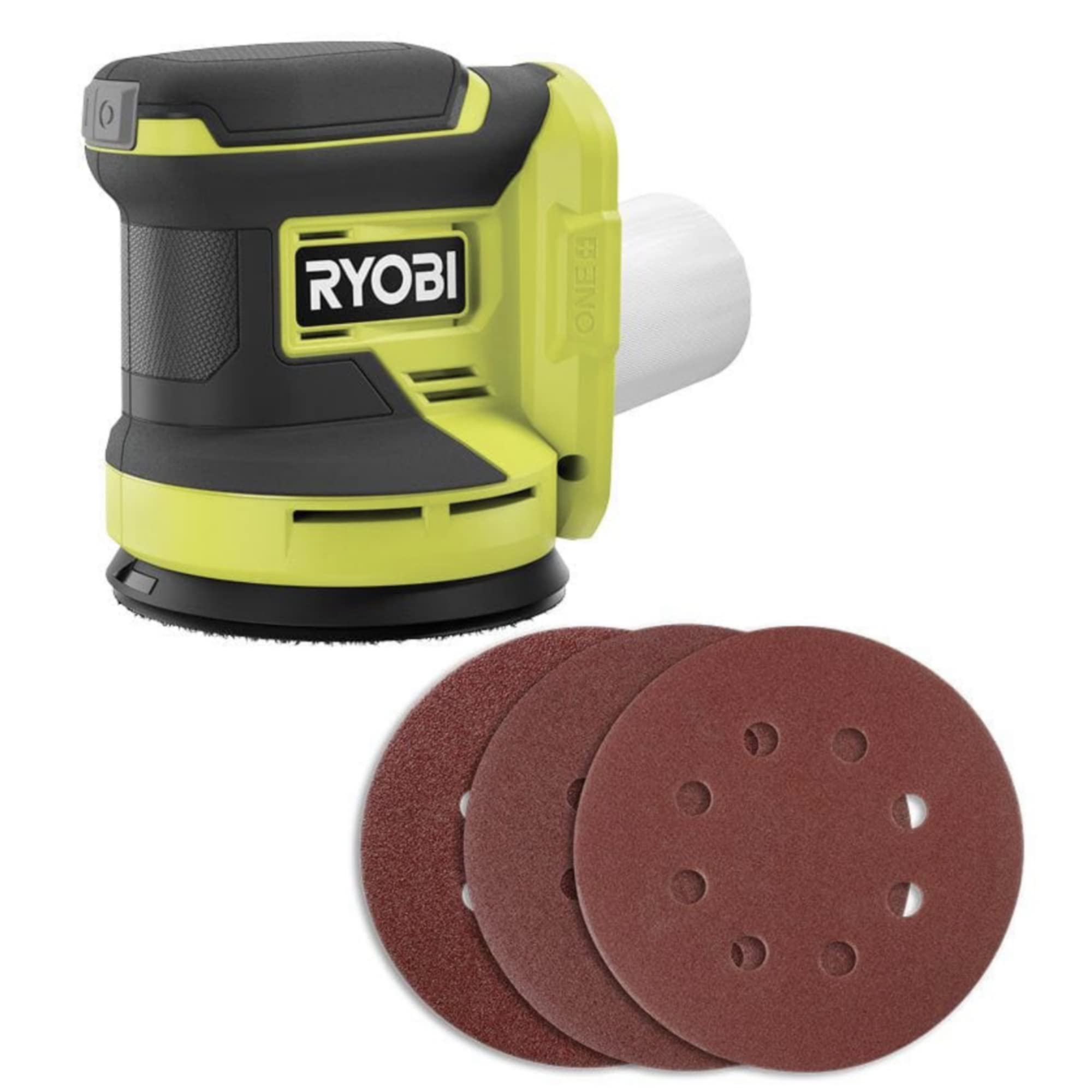 18V Buho Cordless Power Sander Bundle - 5 Inch Random Orbit Sander & Corner Cat Finish Sander with Pocket Flashlight (Bare Tools, No Battery) - Perfect for Woodworking, DIY Projects & Home Renovations