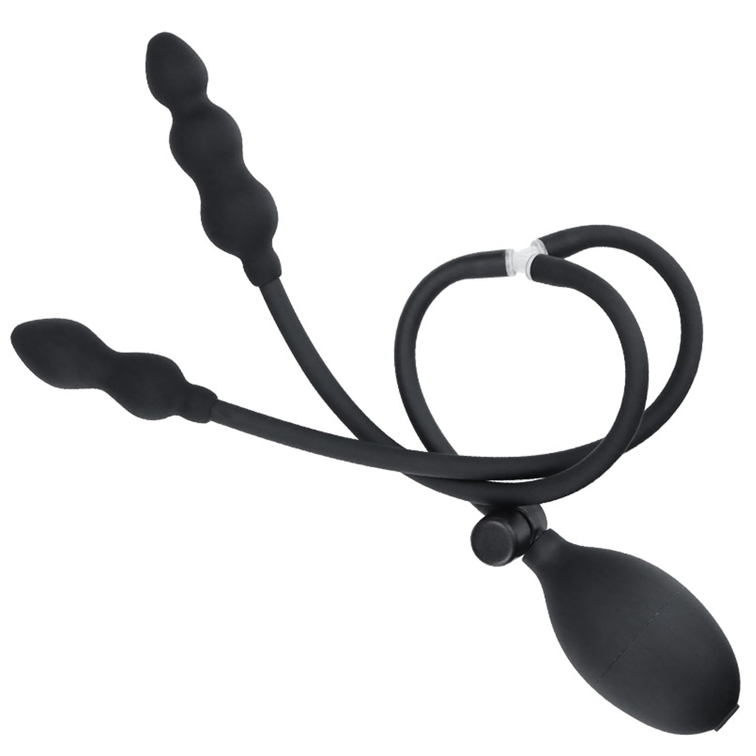 Inflatable Anal Plug - Silicone Double Head Butt Plug for SM Massage & Anal Stimulation | Stretching Dilator Sex Toy for Women, Men & Couples | Perfect for BDSM Play, Couples Intimacy & Solo Pleasure