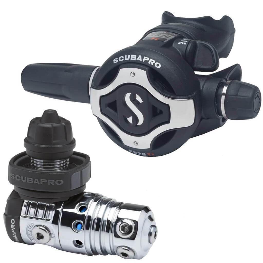 Scubapro MK25 S620Ti Navigator Lite AIR2 Ultra Lightweight Scuba Diving Regulator Set - Perfect for Travel & Recreational Diving Adventures