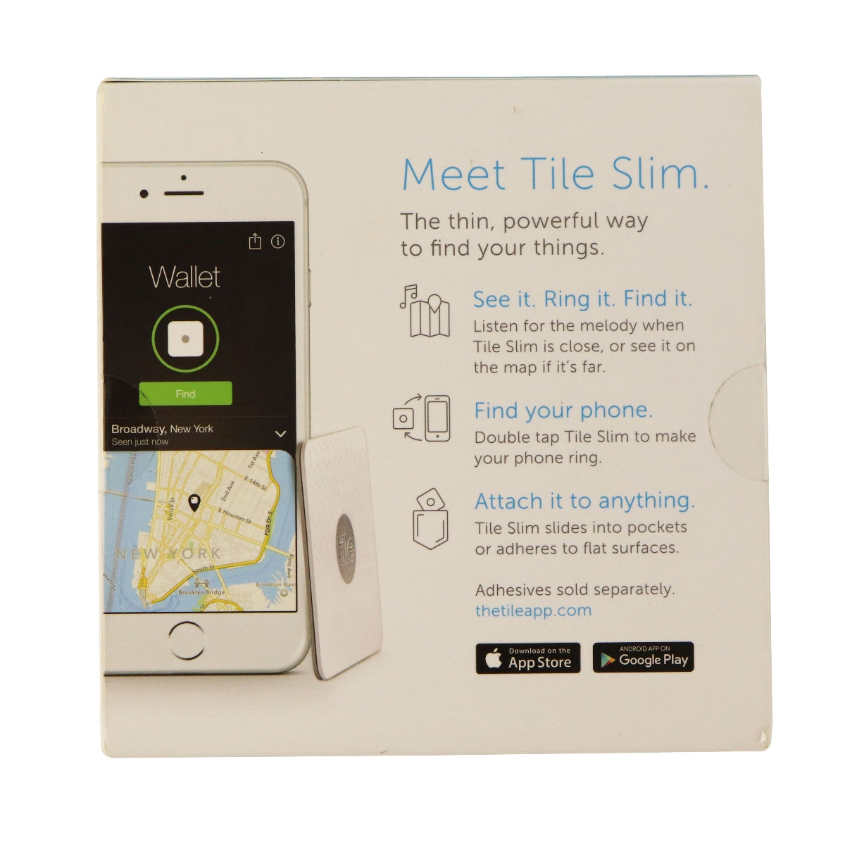 4 Pack Tile Slim (4 Tiles) - Bluetooth Tracker for Wallet, Phone, Keys & More | Waterproof & Slim Design | Find Lost Items Fast | Perfect for Travel, Office & Everyday Use