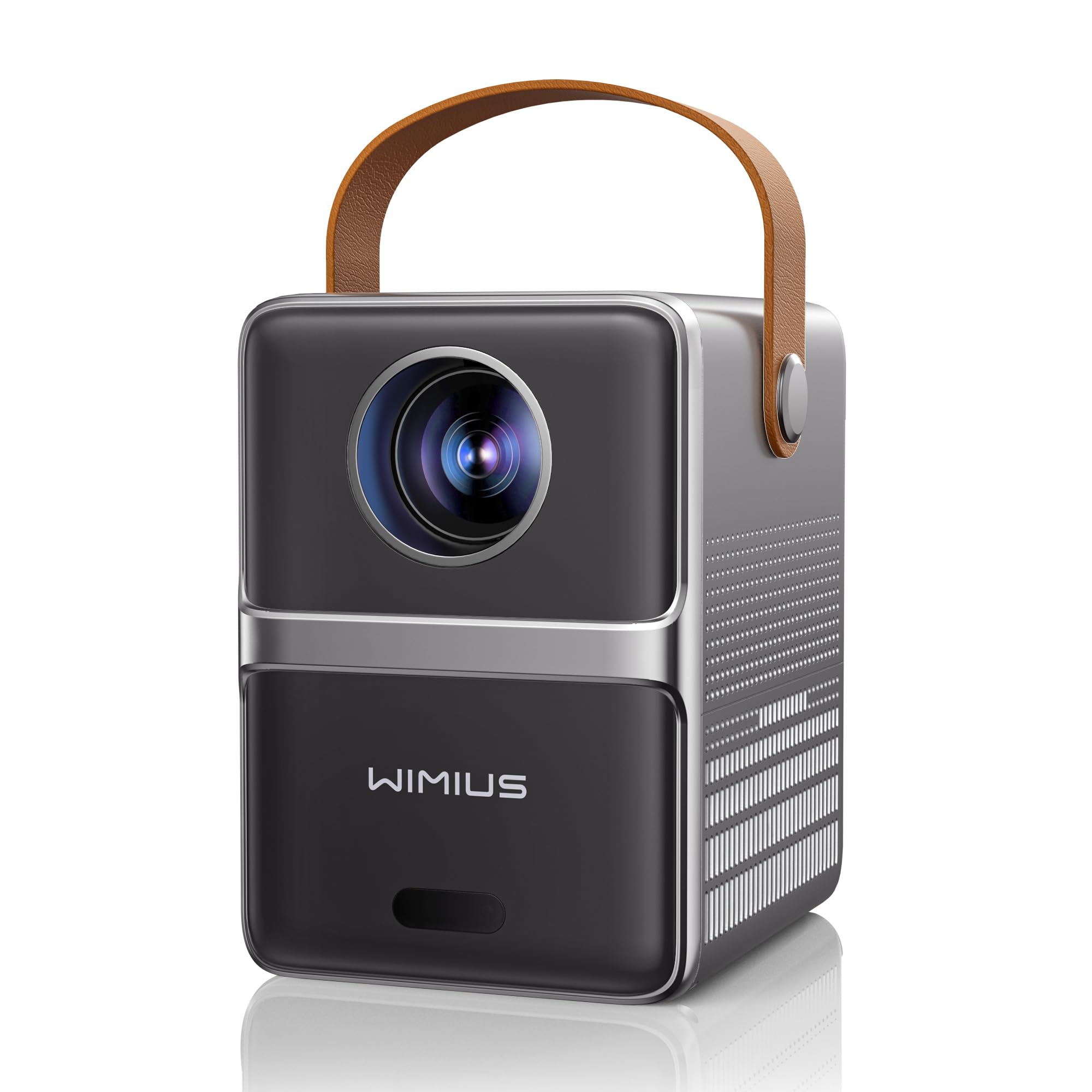 WiMiUS Mini Projector with Electric Focus - 18000 Lumens Portable WiFi Bluetooth Projector, 1080P FHD & 4K Supported, 50% Zoom Home Theater Projector for Movies, Gaming, and Presentations - Compatible with Phone/HDMI/AV/USB
