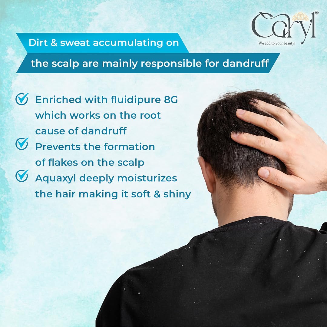 Anti Dandruff Shampoo with Cinnamon Oil & Coffee Extract - Clears Dandruff, Soothes Scalp Irritation for Men & Women - 300ml | Perfect for Daily Hair Care & Scalp Treatment