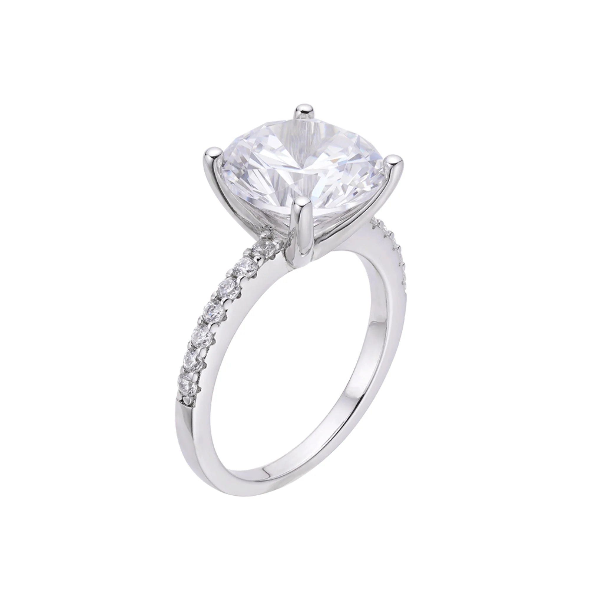 1.5 Carat Solitaire Moissanite Engagement Ring for Women - 925 Sterling Silver Wedding Band - Perfect for Proposals, Anniversaries & Special Occasions