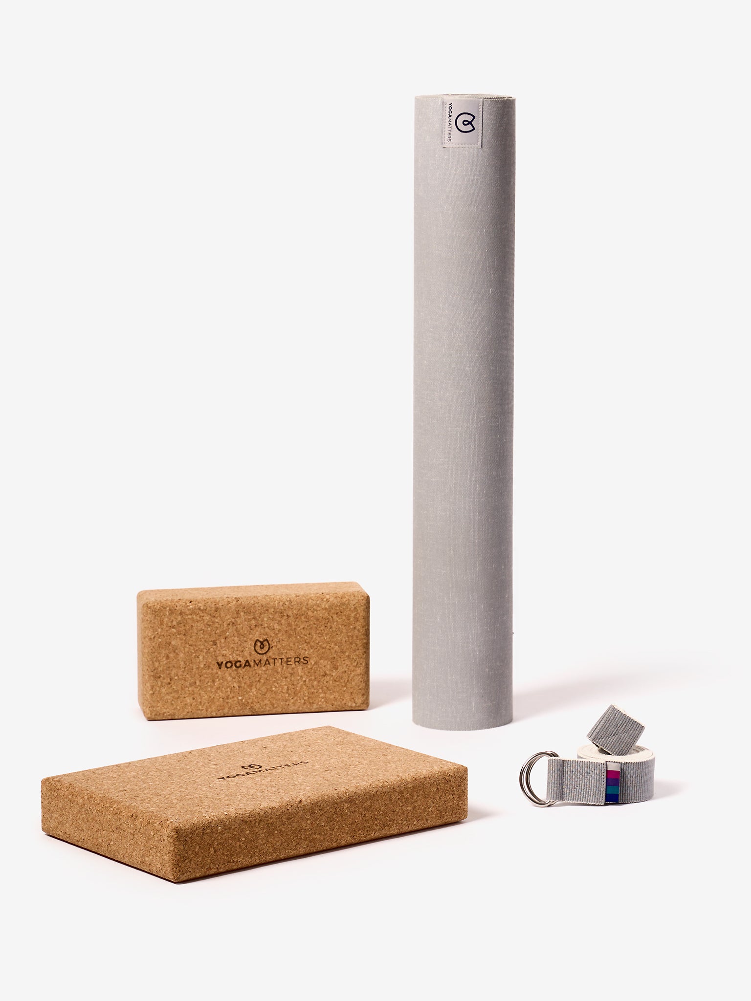 Eco-Friendly Yoga Kit for Beginners - Non-Slip Mat, Blocks & Strap - Perfect for Home, Studio & Travel Yoga Practice