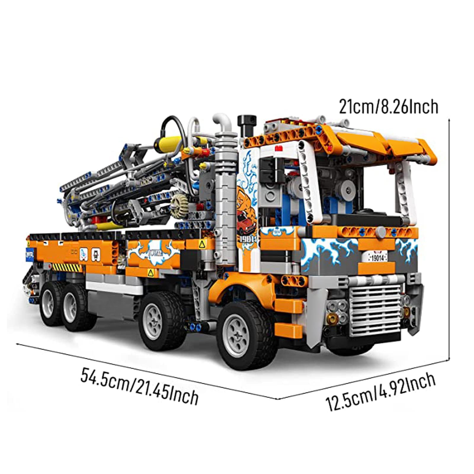 Mould King 2098Pcs Concrete Pump Truck Building Set - STEM Construction Toy for Kids Ages 8-12, Educational Engineering Model Kit for Boys & Girls | Perfect for Birthday Gifts & Creative Playtime