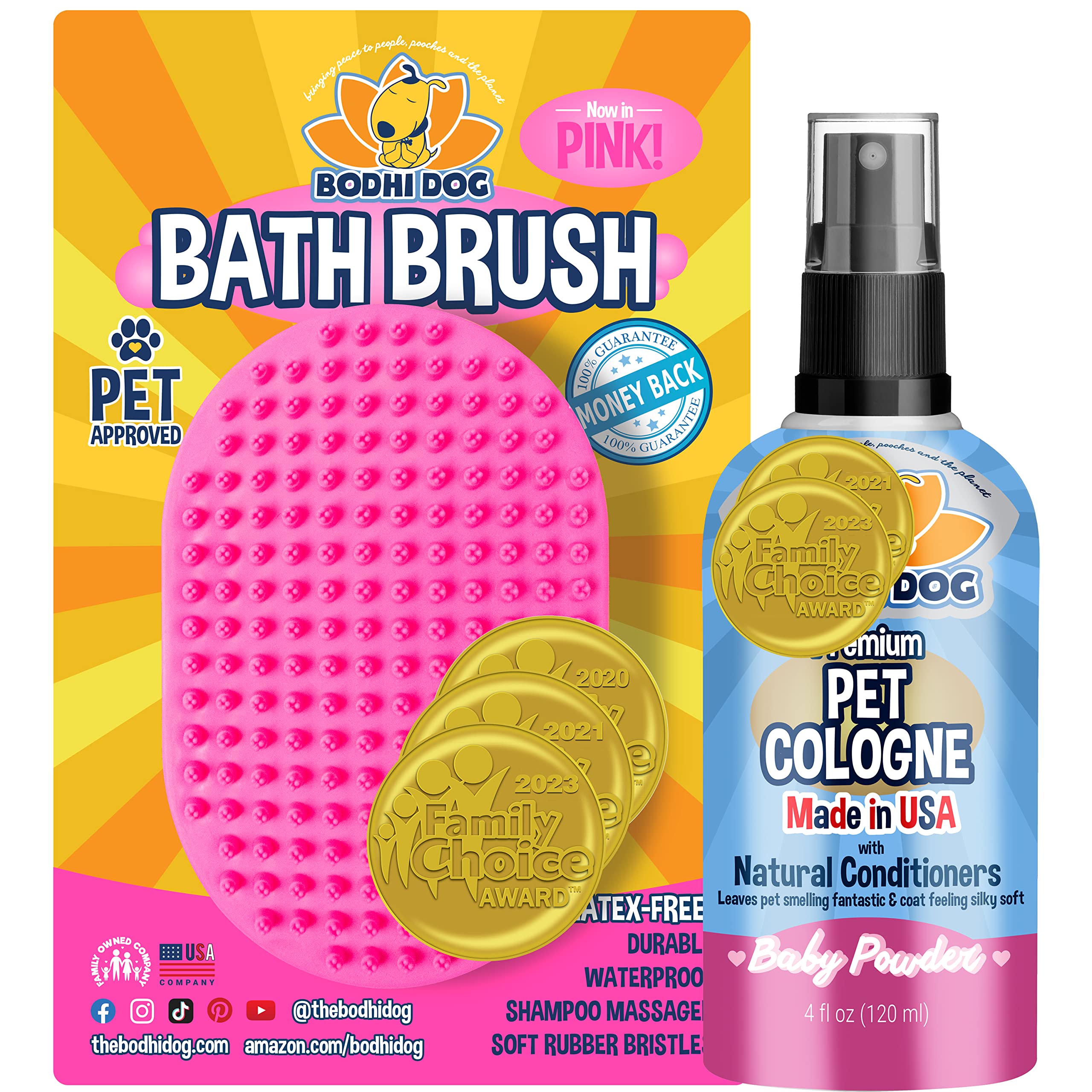 Bodhi Dog Grooming Kit - Powder & Shampoo Brush for Puppy Care