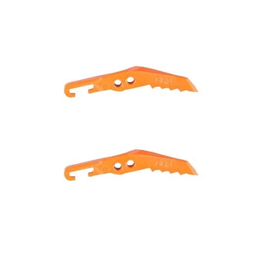 XinQt S3 14-Tooth Ice Grippers - Ultralight Aluminum Alloy Walking Crampons for Hiking, Mountaineering & Winter Safety - Perfect for Icy Trails, Snowy Paths & Slippery Surfaces (Color: BRS)