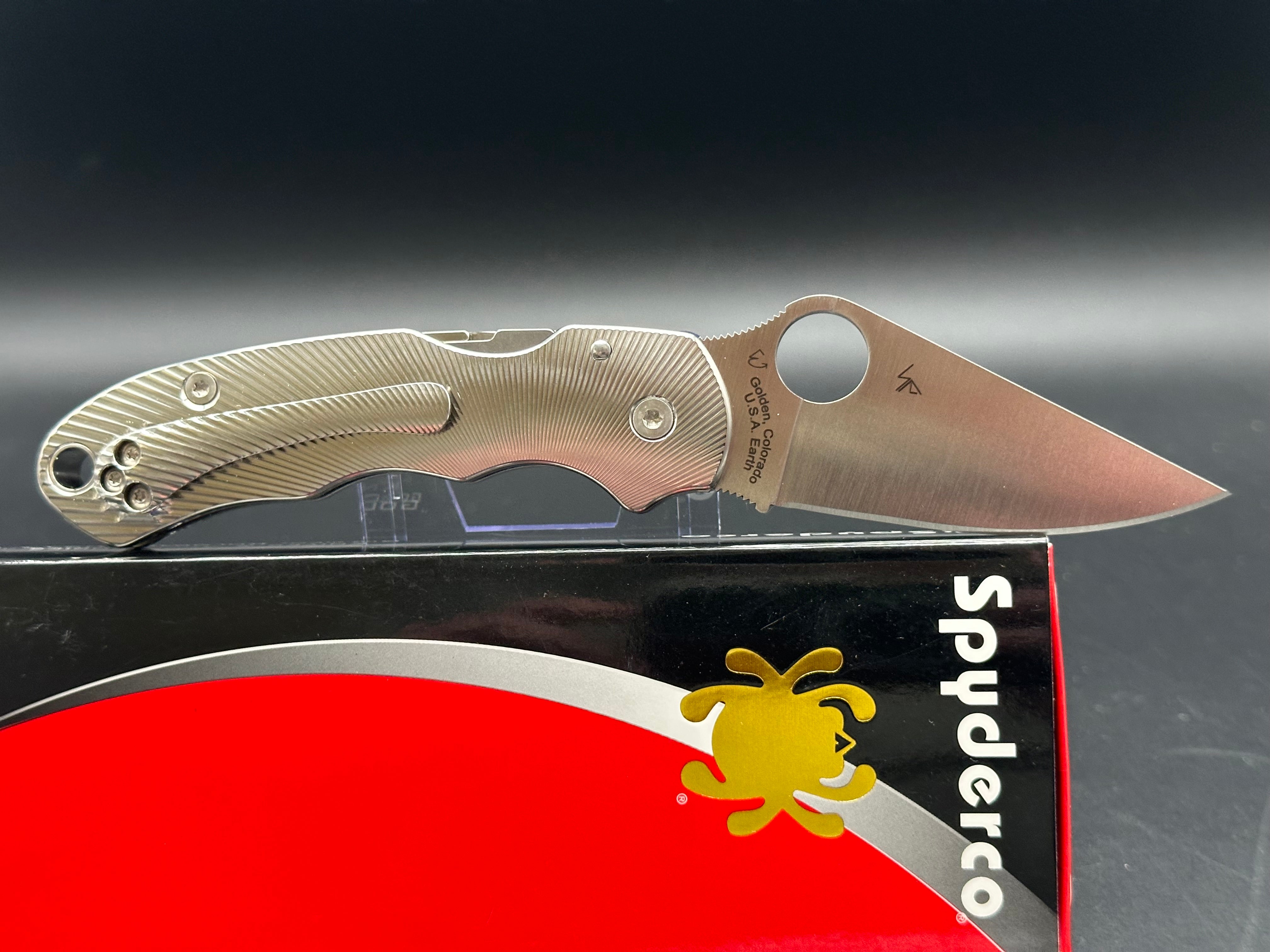 Spyderco Para 3 Folding Knife with Compression Lock - Satin S110V Blade - EDC Pocket Knife for Outdoor, Camping & Everyday Carry