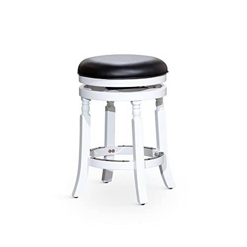 White/Black Leather