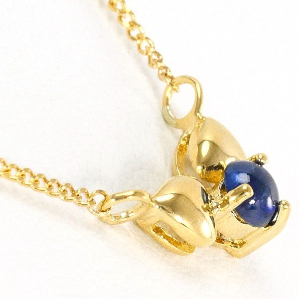 18K Yellow Gold Sapphire Necklace for Women - Elegant Blue Gemstone Jewelry Gift for Birthday, Anniversary & Special Occasions