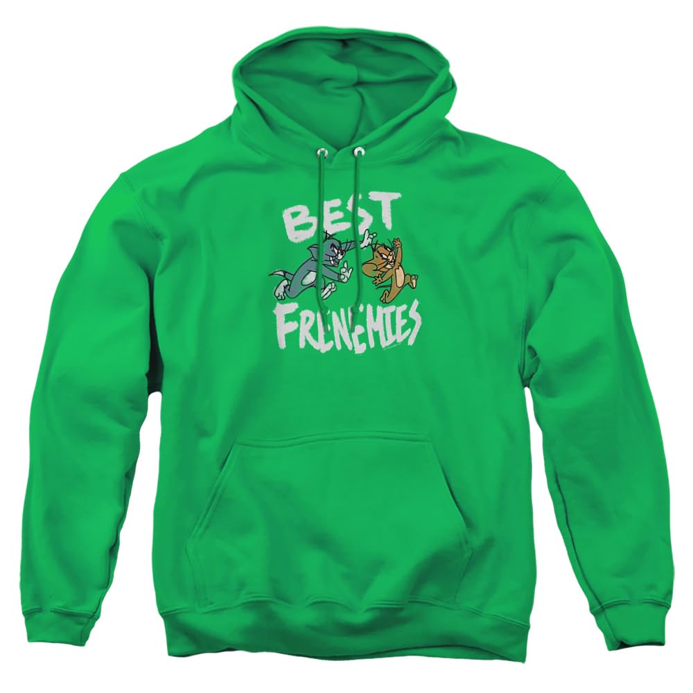 LOGOVISION Tom and Jerry Movie Best Frenemies Unisex Adult Pullover Hoodie - Soft Cotton Sweatshirt for Casual Wear, Movie Nights & Fan Gifts