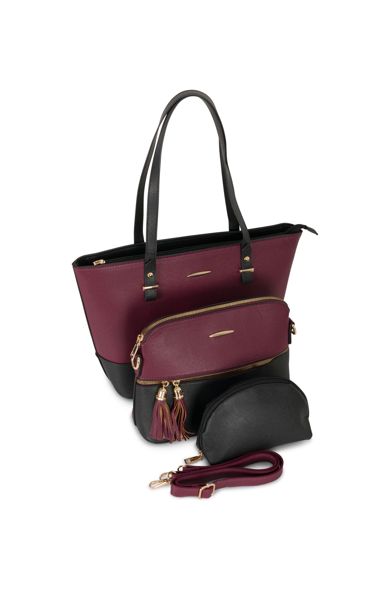 Stylish Burgundy Handbag for Women | Fashionable Crossbody Purse | Perfect for Work, Travel & Everyday Use