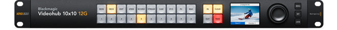 Blackmagic Videohub 10x10 12G SDI Router - Professional Video Switching Solution for Broadcast & Live Streaming Studios