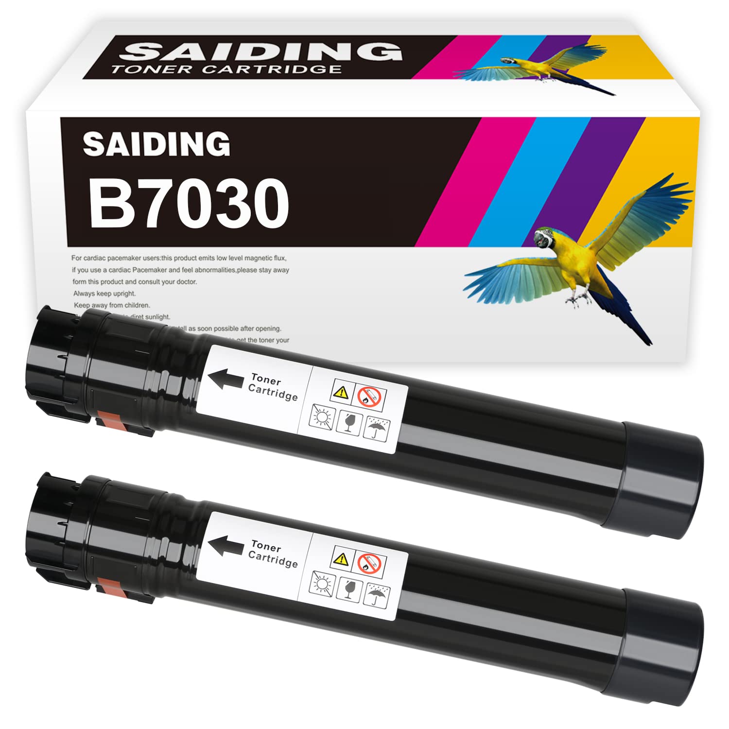 High-Yield SAIDING Remanufactured Toner Cartridge (2-Pack) - Compatible with Xerox VersaLink B7025/B7030/B7035 Printers - Replaces 106R03393 - 15,000 Page Yield - Ideal for Office Printing & Bulk Document Needs
