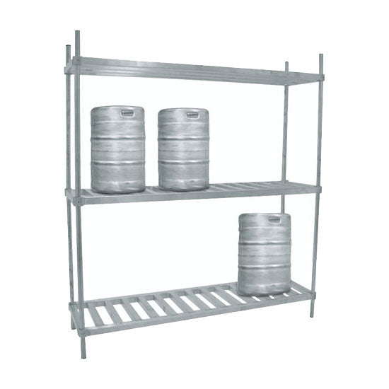 Advance Tabco KR 42 X Aluminum Keg Rack - Commercial Beer Storage & Organization for Bars, Restaurants & Breweries