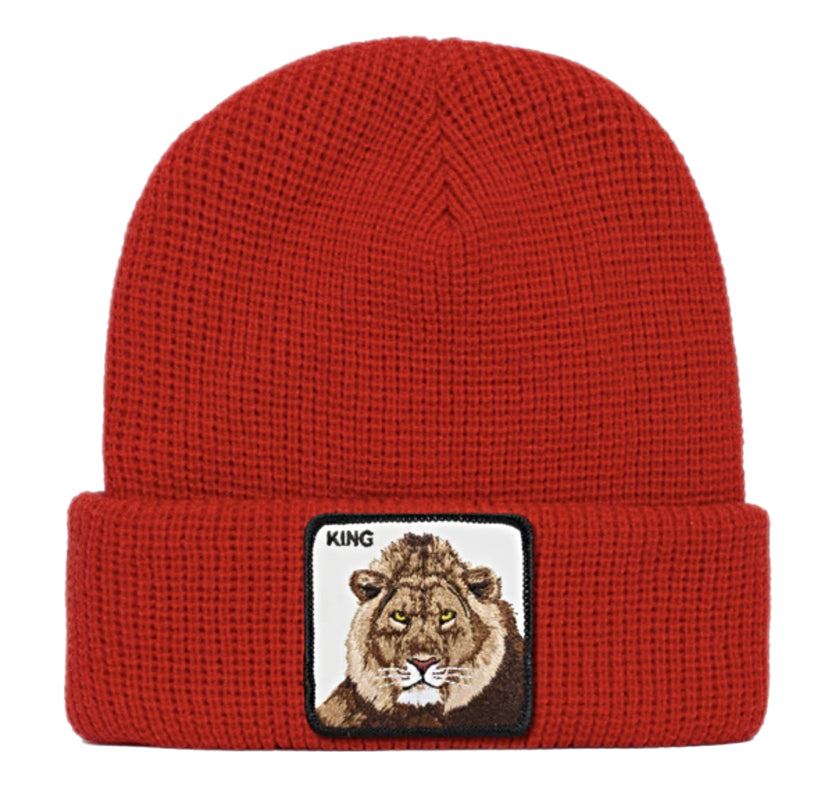 Goorin 'Jingle Jangle' Red Acrylic Knitted Beanie Hat for Men & Women - Winter Warm Skull Cap for Outdoor Activities, Skiing, Snowboarding