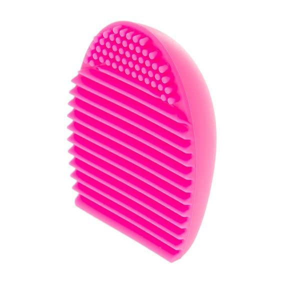 Premium Silicone Makeup Brush Cleaning Pad - Eco-Friendly Makeup Brush Cleaner Tool for Foundation, Eyeshadow & Blush Brushes | Perfect for Home & Professional Makeup Artists (Pink)