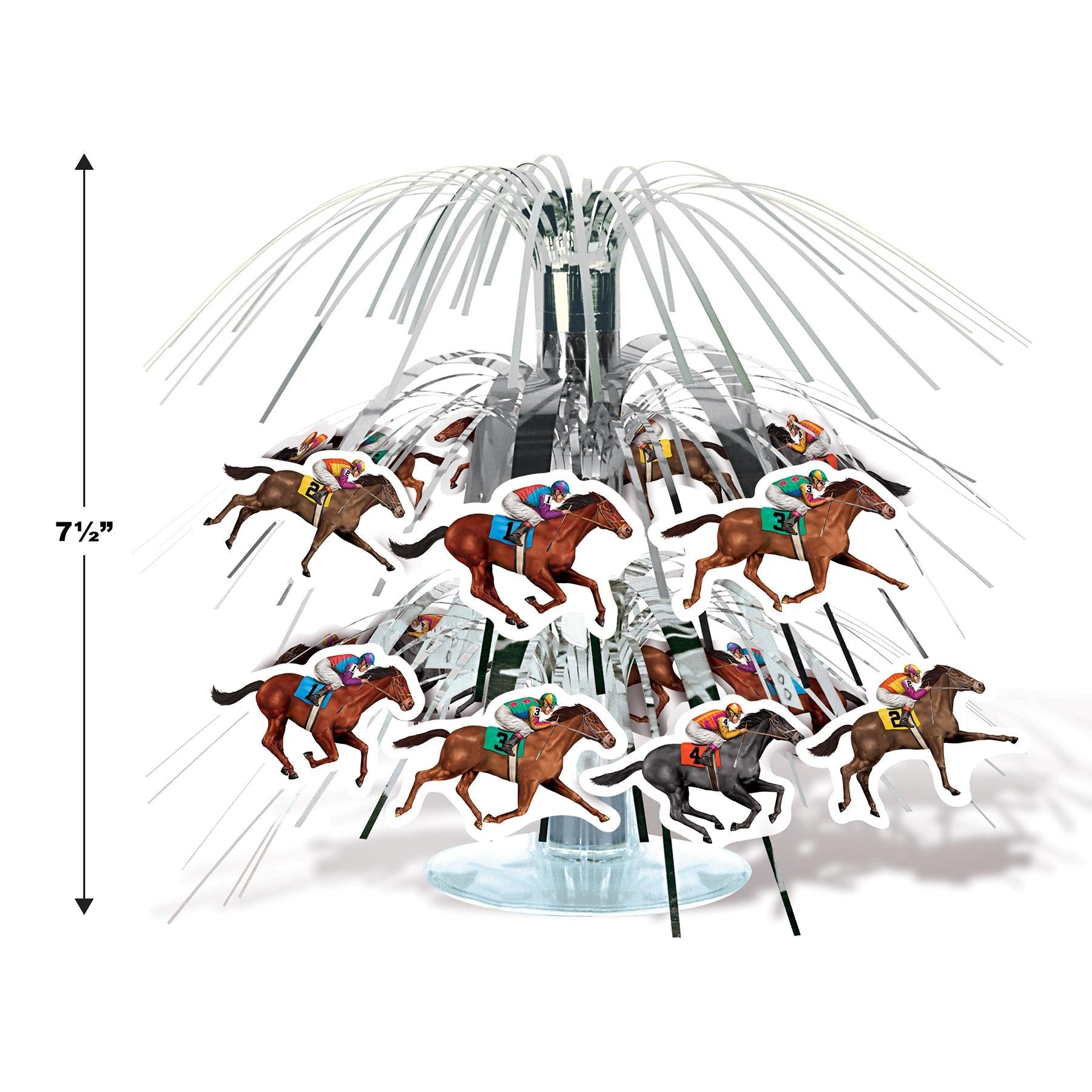12 Pack Beistle Horse Racing Mini Party Cascade Centerpiece Decorations - Perfect for Derby Day, Birthday Parties, and Themed Events