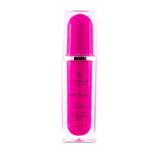 INFINITY PRO LINE Argan Oil & Keratin Hair Serum - Anti-Frizz Treatment with Vitamin A, C & E for Shine & Strength | Repair Damaged Hair & 24-Hour Protection | Perfect for Dry, Frizzy Hair & Heat Styling